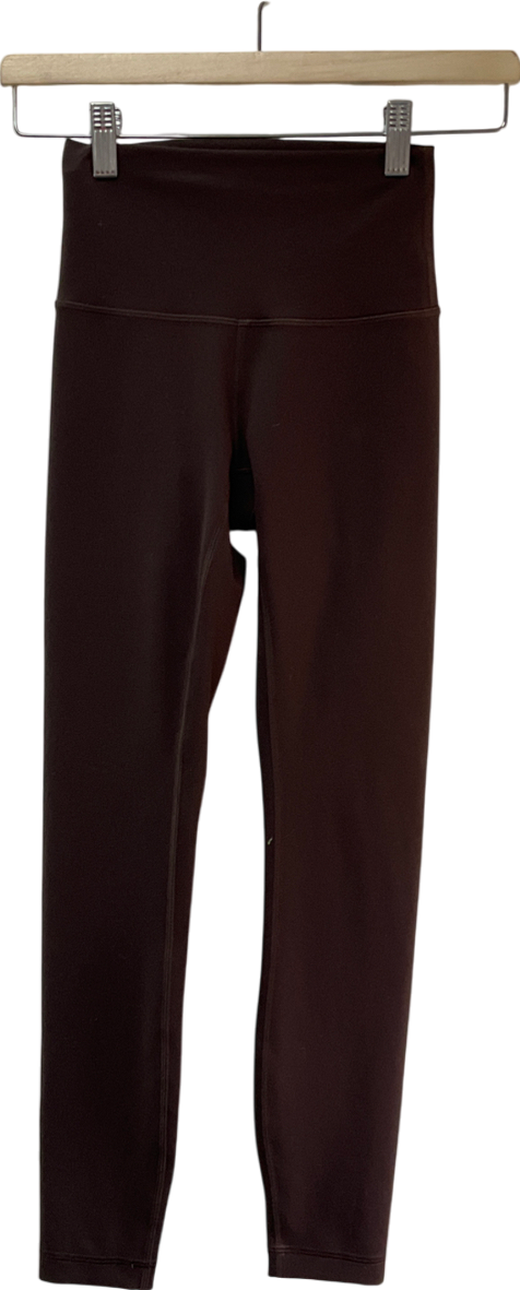 Lululemon Brown Wunder Train High-rise Tight 25 UK XS