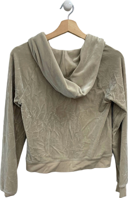 Juicy Couture Beige Velour Hoodie UK S