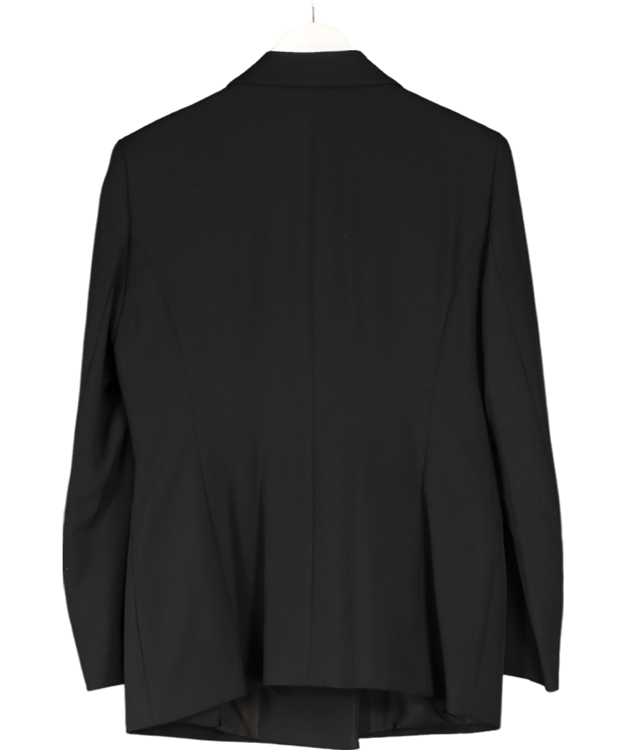 Hawes & Curtis Black Double Breasted Longline Jacket UK 10