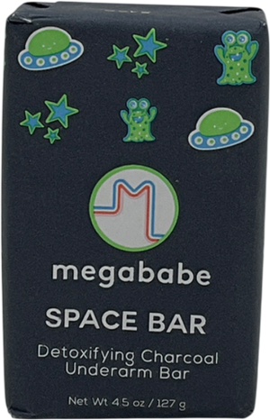 megababe Space Bar Detoxifying Charcoal Underarm Bar 127h