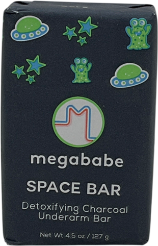 megababe Space Bar Detoxifying Charcoal Underarm Bar 127h