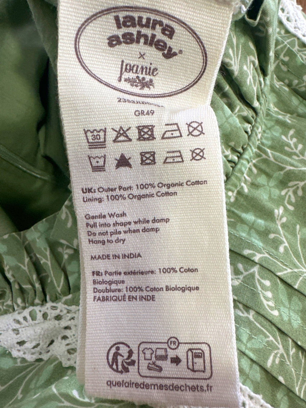 Laura Ashley Reseda Green Avalon Dress UK 8