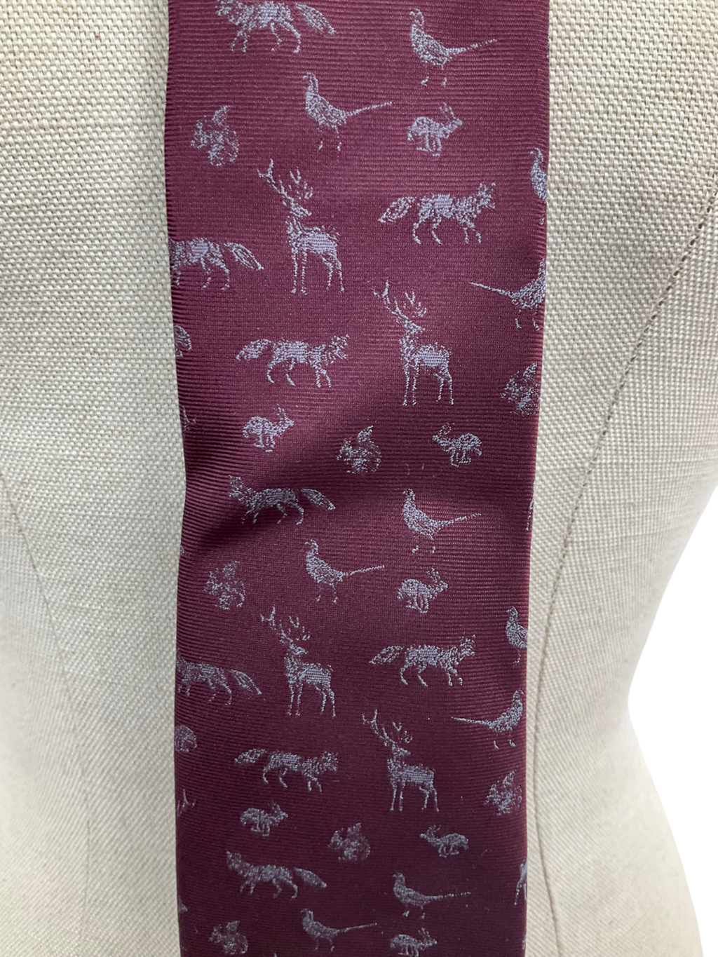 joules Red Silk Tie One Size