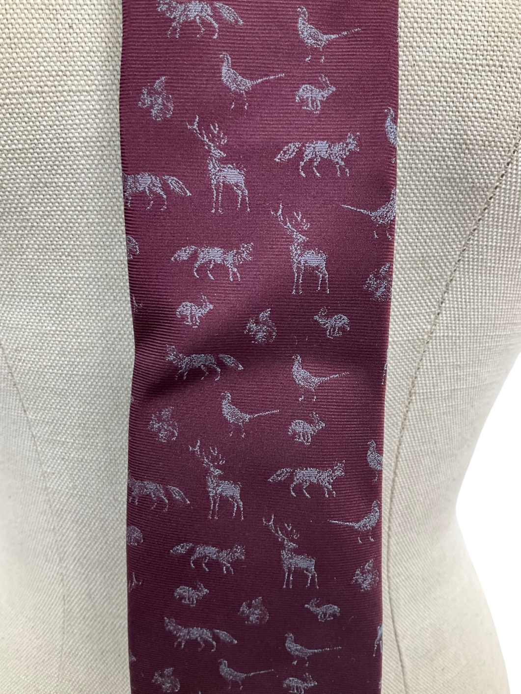 joules Red Silk Tie One Size