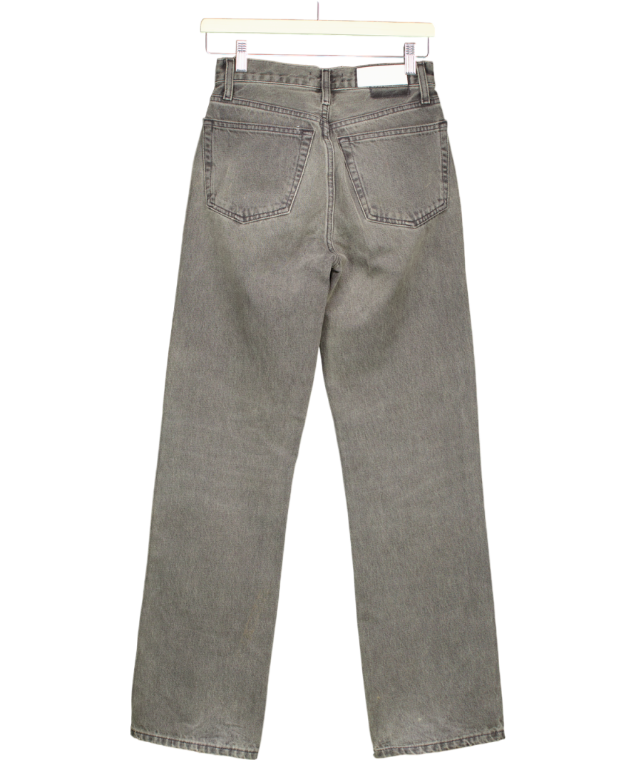 RE/DONE Grey Straight Leg Jeans W24