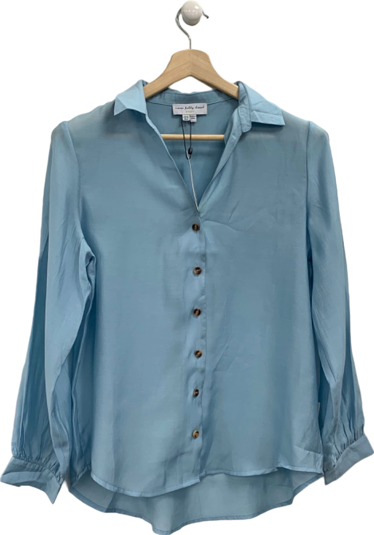 Never Fully Dressed Blue Button-Up Shirt UK 10