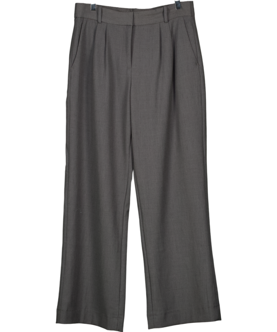 Abercrombie & Fitch Grey Sloane Tailored Wide Leg Trousers W27