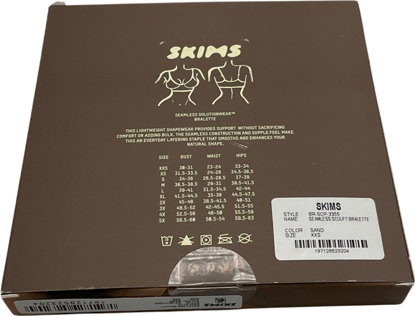 SKIMS Nude Seamless Sculpt Bralette - Sand UK XXS