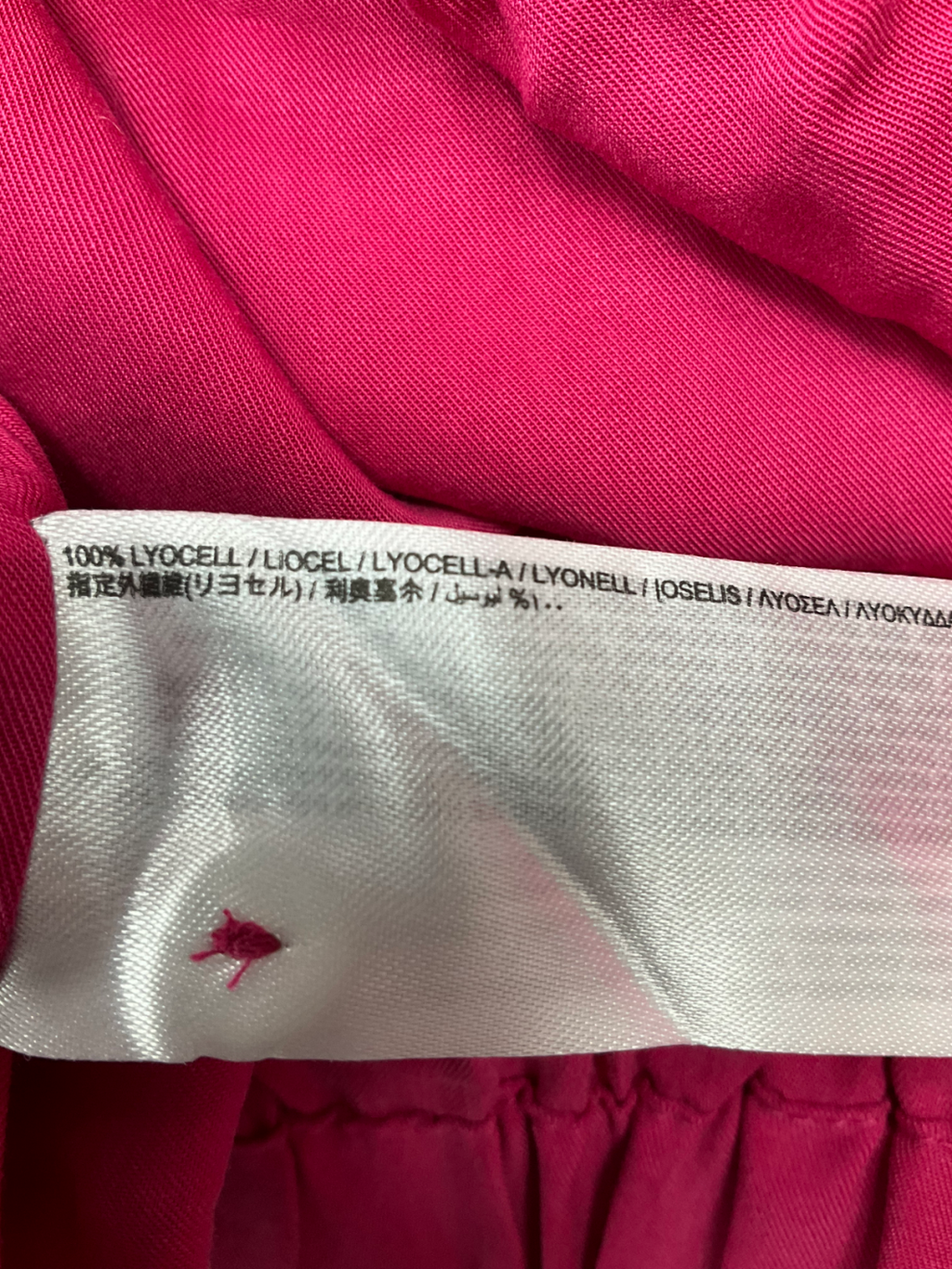 MANGO Pink Cross Over Cropped Blouse UK L