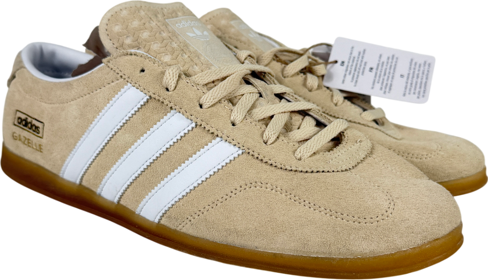 ADIDAS Cream Gazelle Indoor Suede Trainers UK 10 EU 44