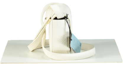 Marccain White Textured Leather Shoulder Bag