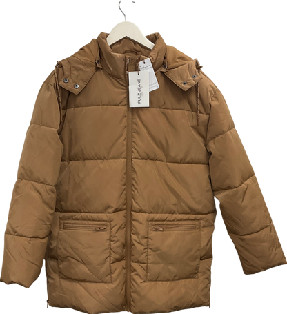 Pulz Jeans Beige Pzbianca Pufferjacket UK S