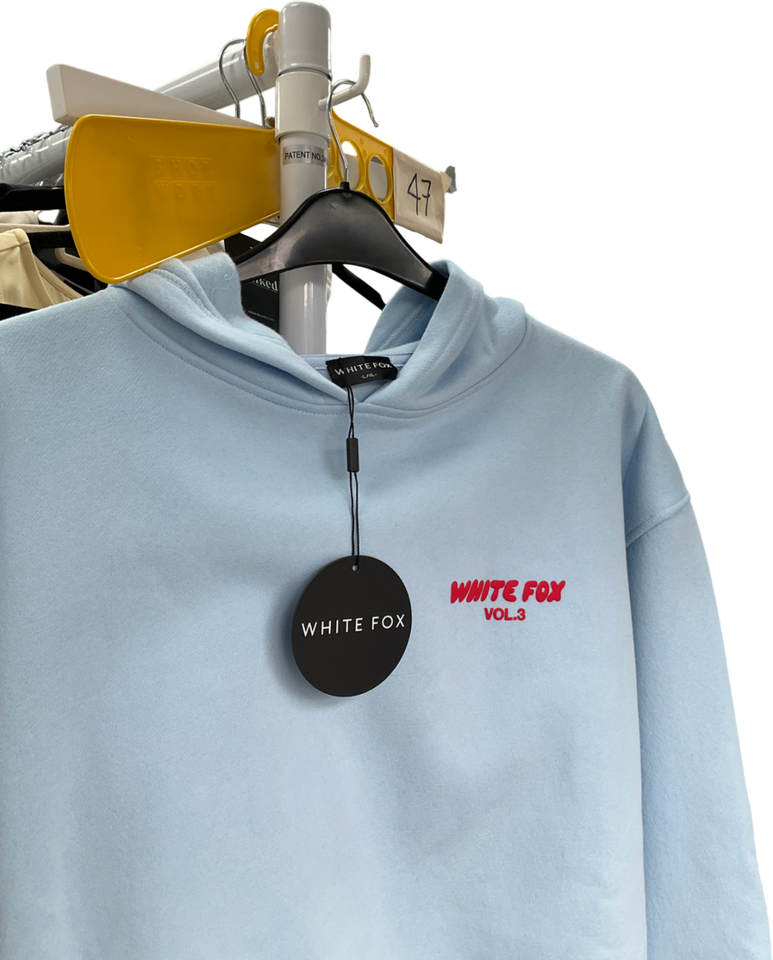 White Fox Blue Offstage Hoodie Ice Pop UK L/XL