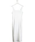 Abercrombie & Fitch White Mila Stretch Midi Dress UK XL