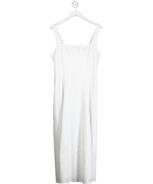 Abercrombie & Fitch White Mila Stretch Midi Dress UK XL