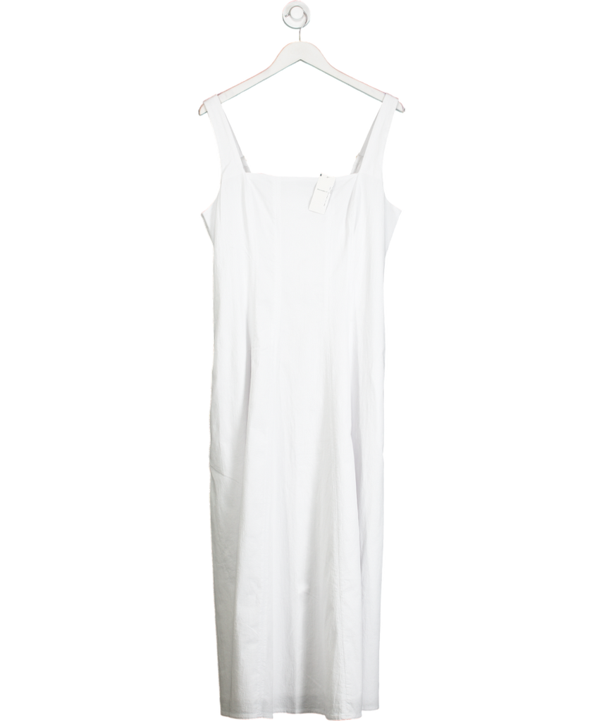 Abercrombie & Fitch White Mila Stretch Midi Dress UK XL
