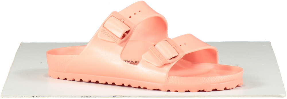 Birkenstock Pink Arizona Eva Narrow Fit Sandal In Coral BNIB UK 6 EU 39 👠