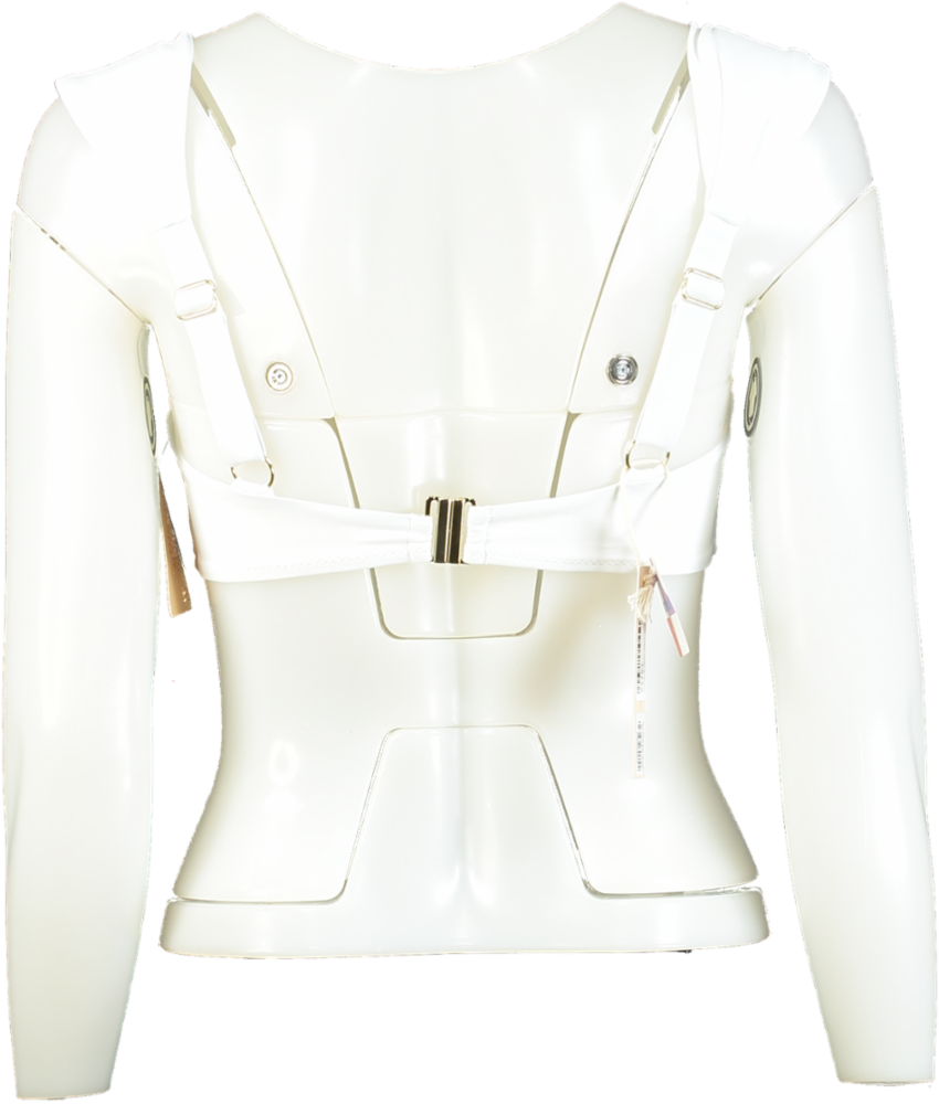 Halo White Salinas Bikini Top UK 8