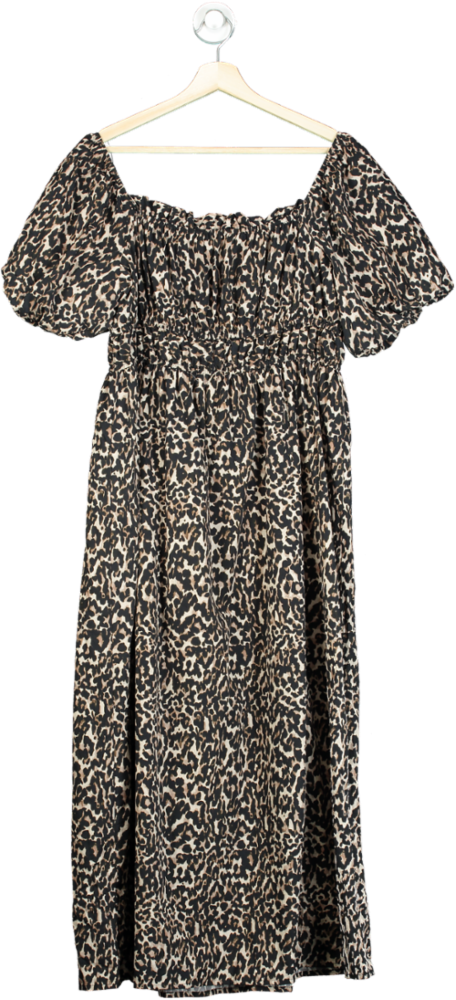 Nobody's Child Leopard Print Maxi Dress UK 16