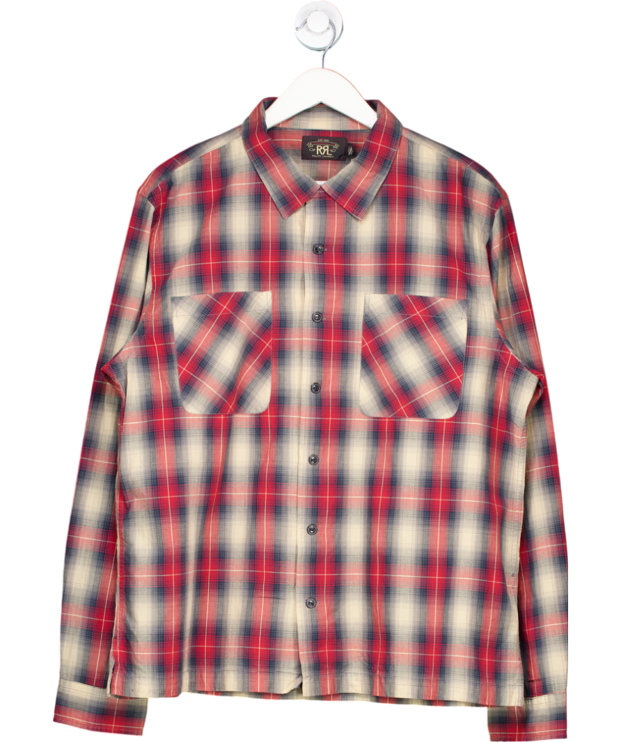 Ralph Lauren Plaid Red And White Flannel Shirt UK XL