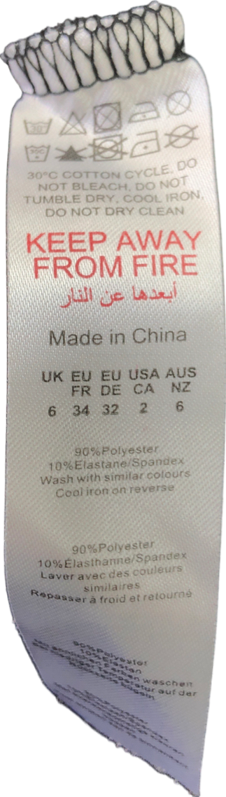 PrettyLittleThing Black Lace Button Up Long Sleeved T-shirt UK 6