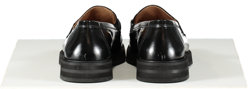 Flattered Black Samantha Leather Loafers UK 7 EU 40 👠