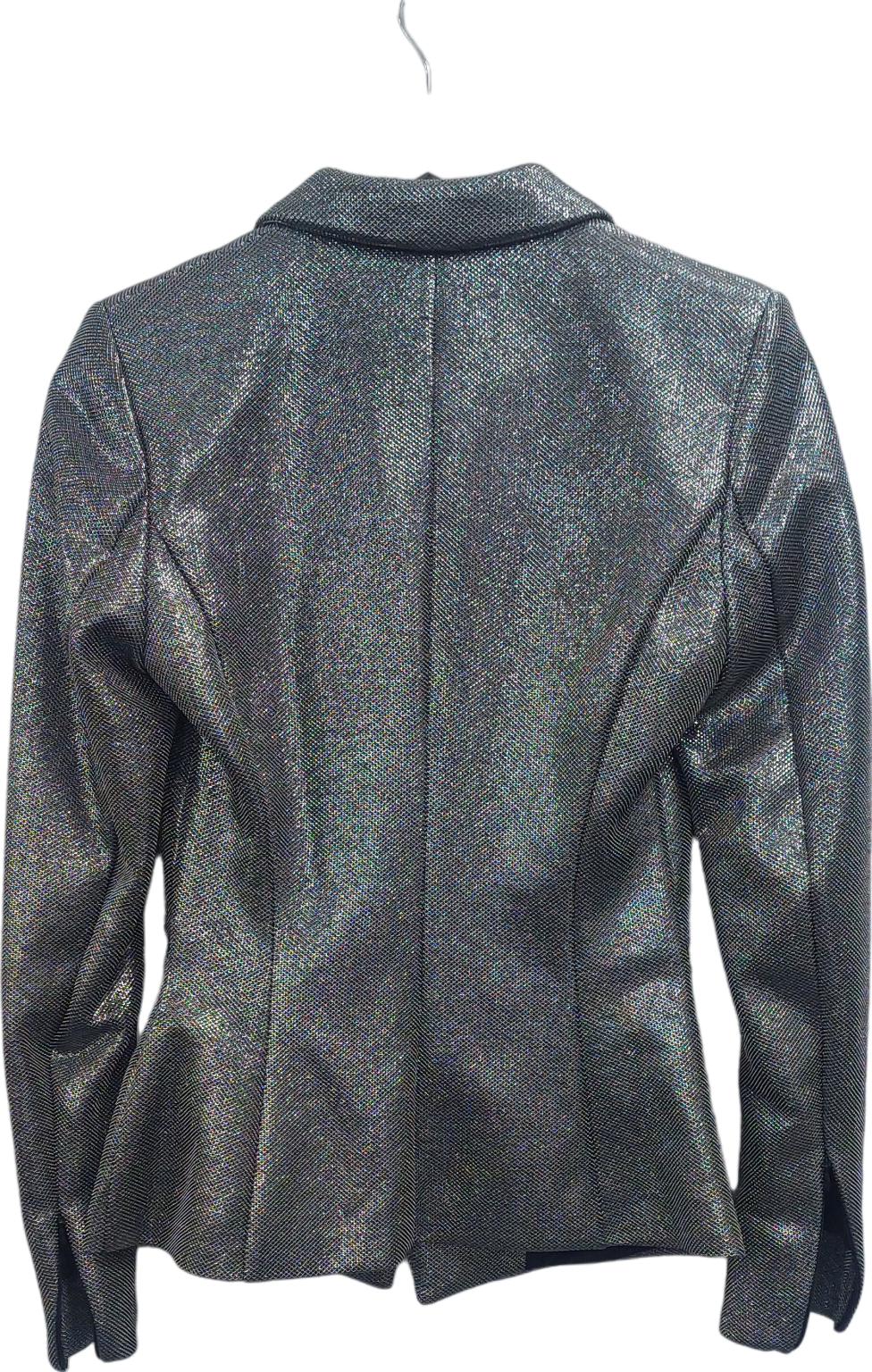 H&M Metallic Fitted Glittery Blazer UK 4