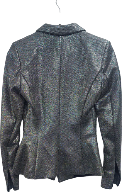 H&M Metallic Fitted Glittery Blazer UK 4