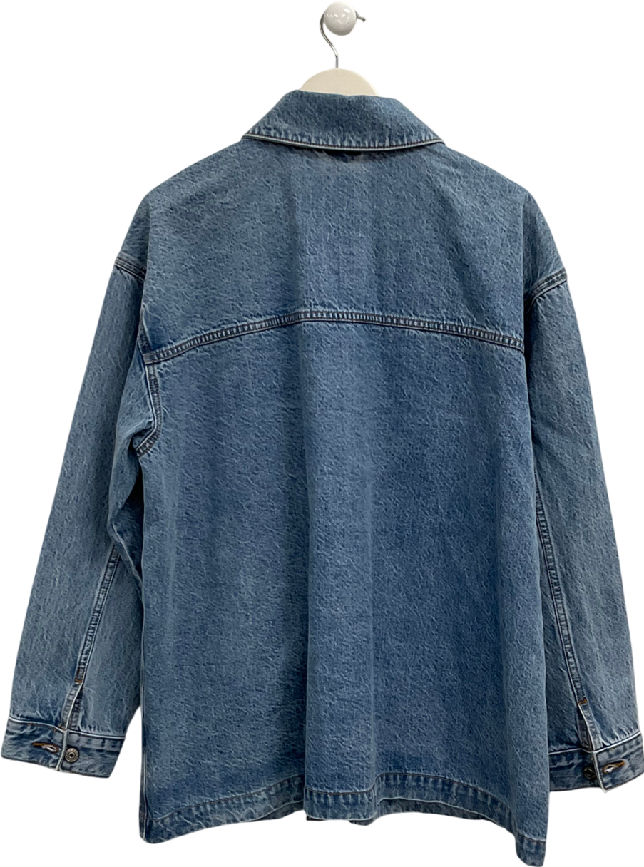 Abercrombie & Fitch Blue Oversized Denim Shacket UK XL