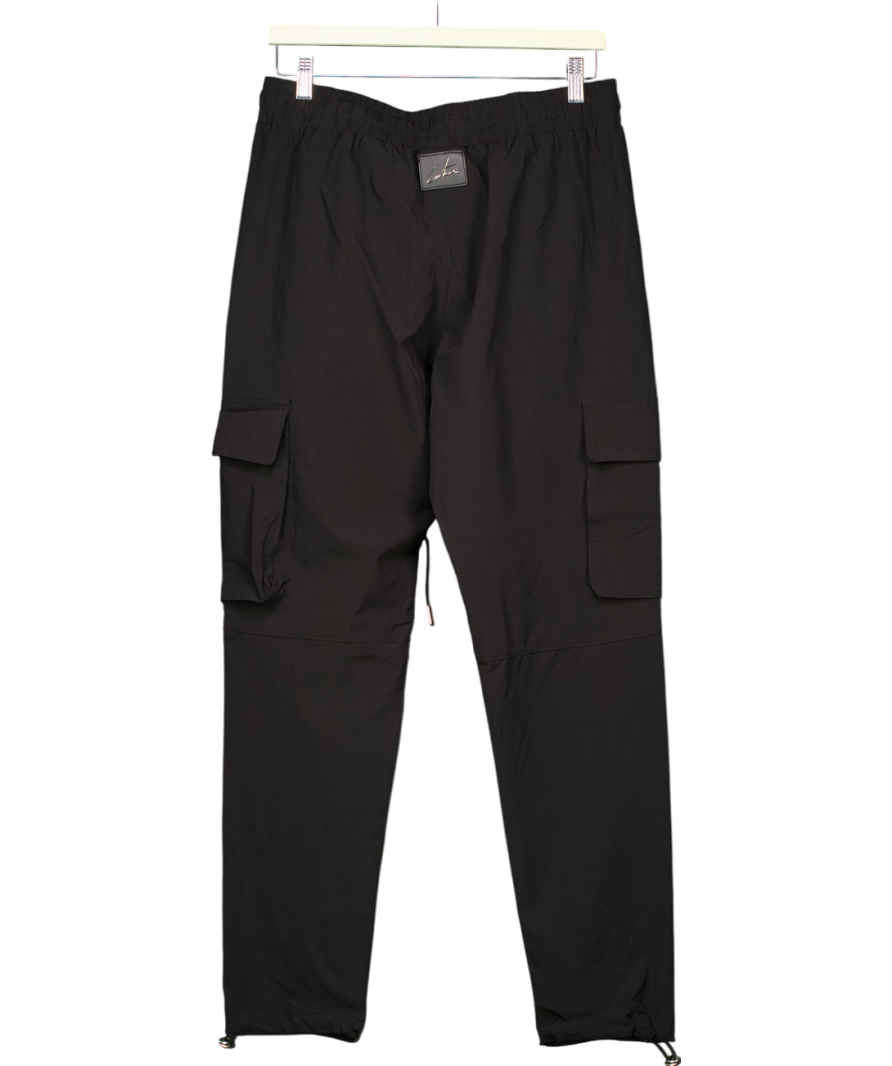 Couture Black Slim Fit Cargo Trousers UK M