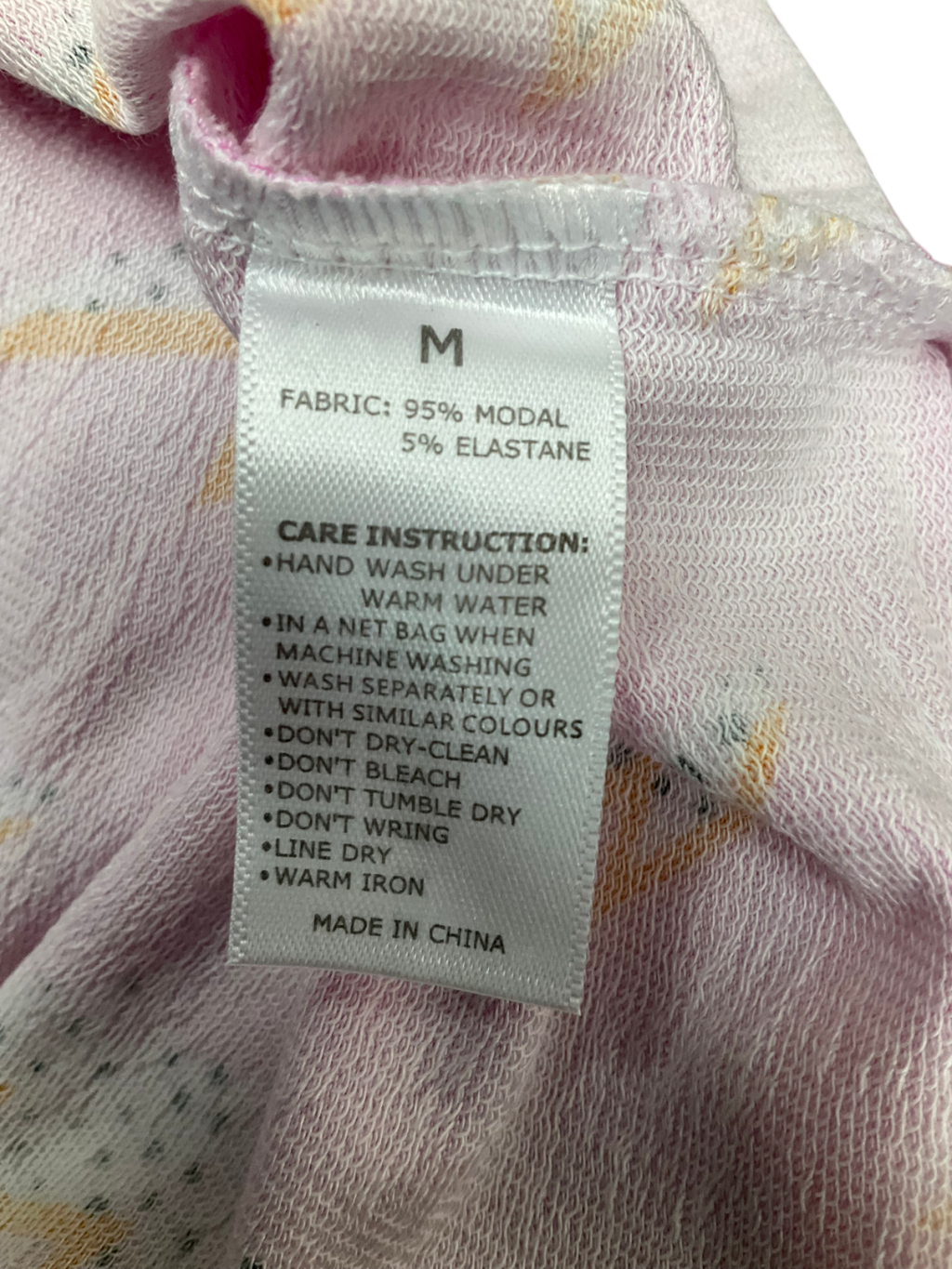 Stripe & Stare Pink Lightning Print Lounge Top UK M