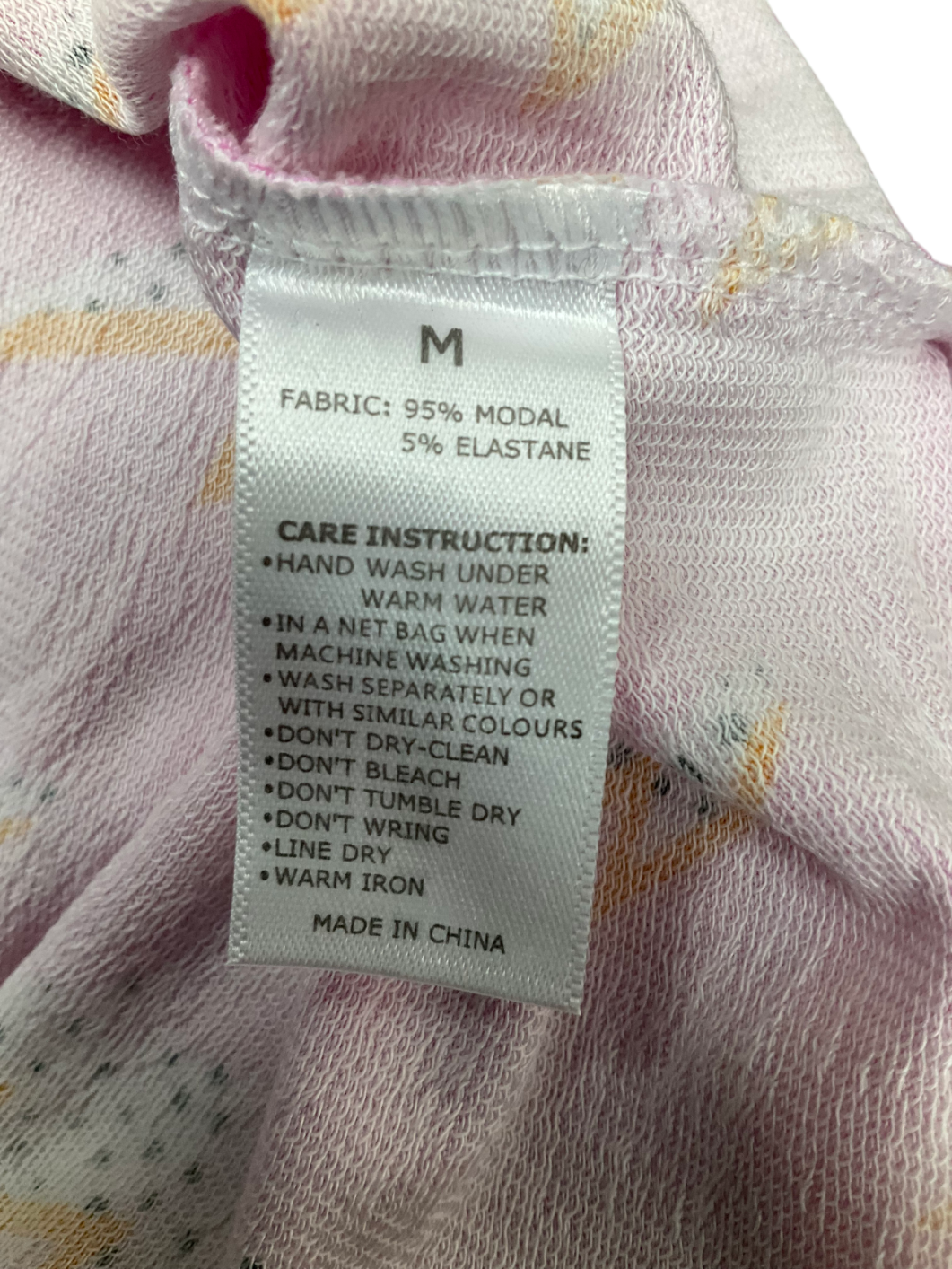 Stripe & Stare Pink Lightning Print Lounge Top UK M