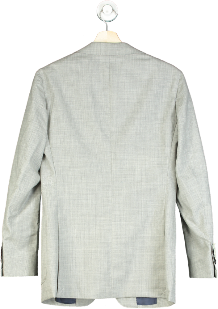 SuitSupply Light Grey Havana Patch Blazer Slim UK 44