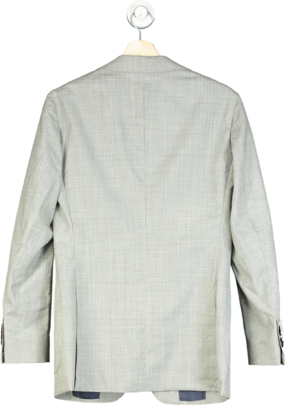 SuitSupply Light Grey Havana Patch Blazer Slim UK 44