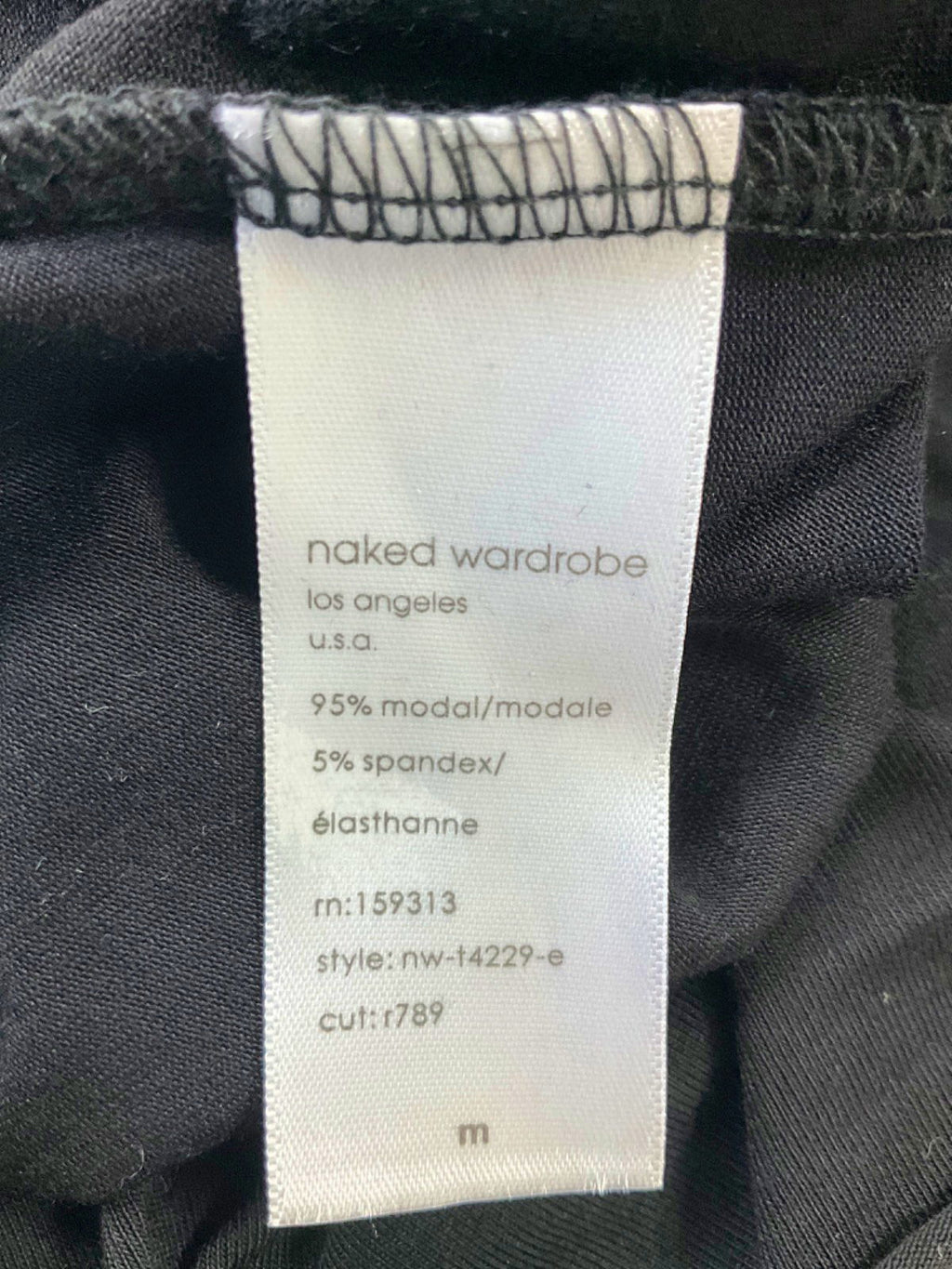 Naked Wardrobe Black Sleeveless Top UK M