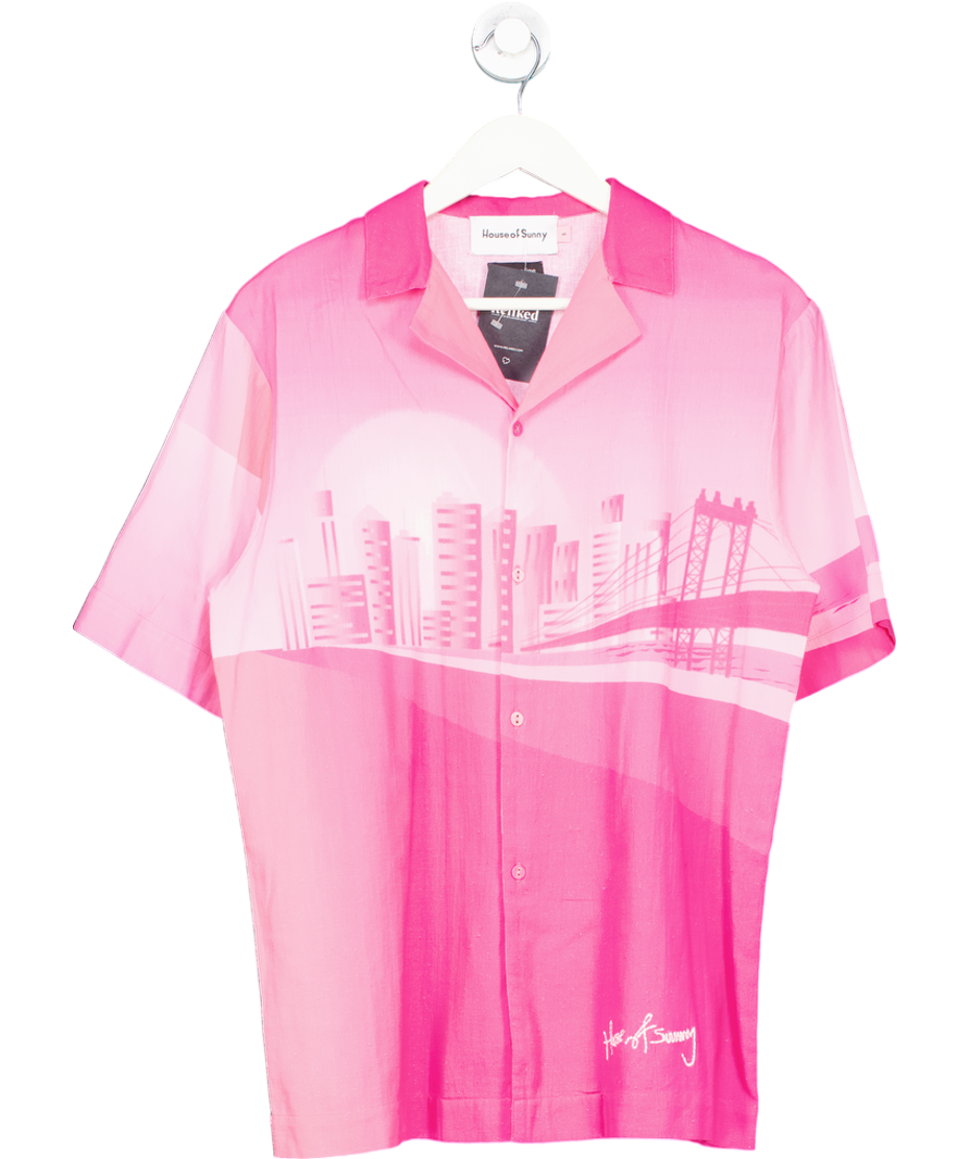HOUSE OF SUNNY Pink The Rose Tint Shirt UK S