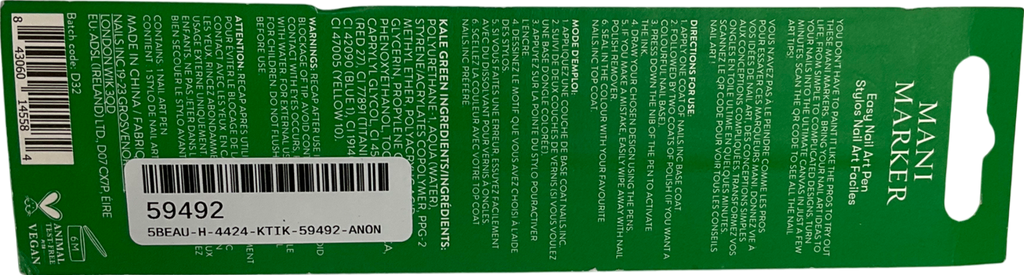 Nails Inc Shade Green 3ml