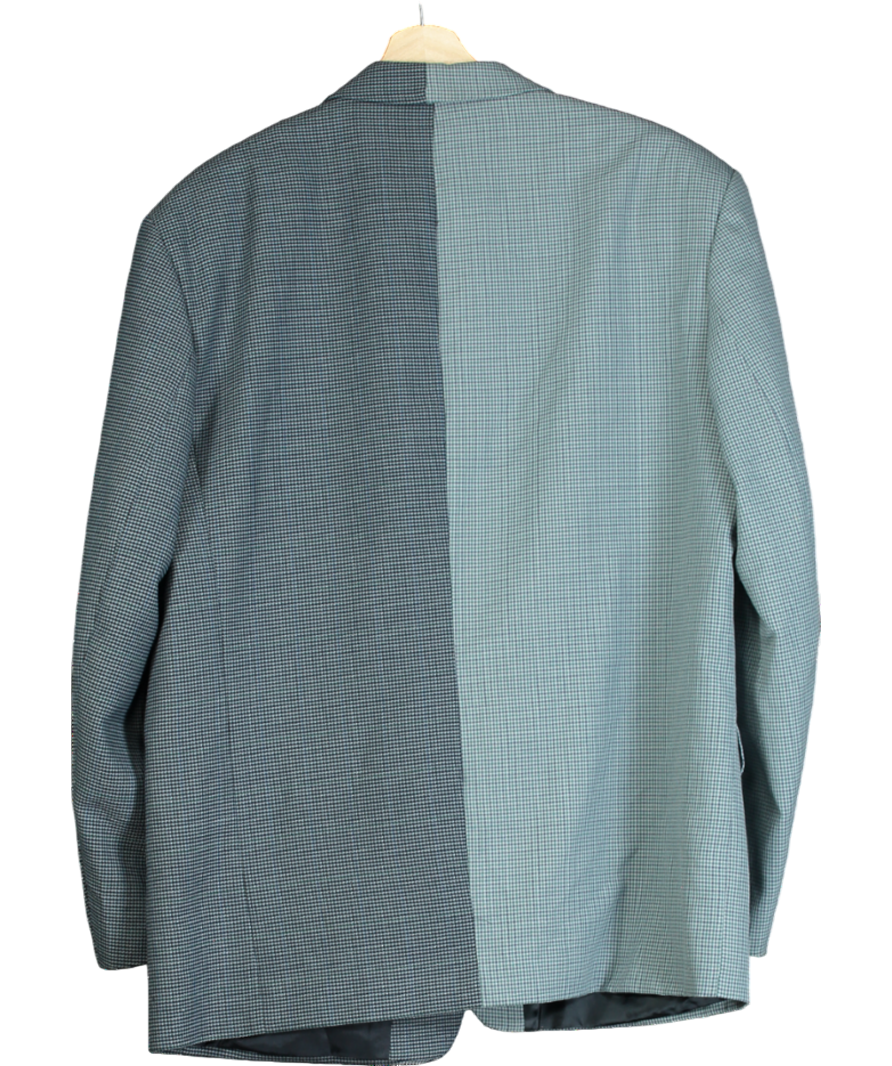 The Archive Blue Tweed Double-breasted Oversized Blazer No Size