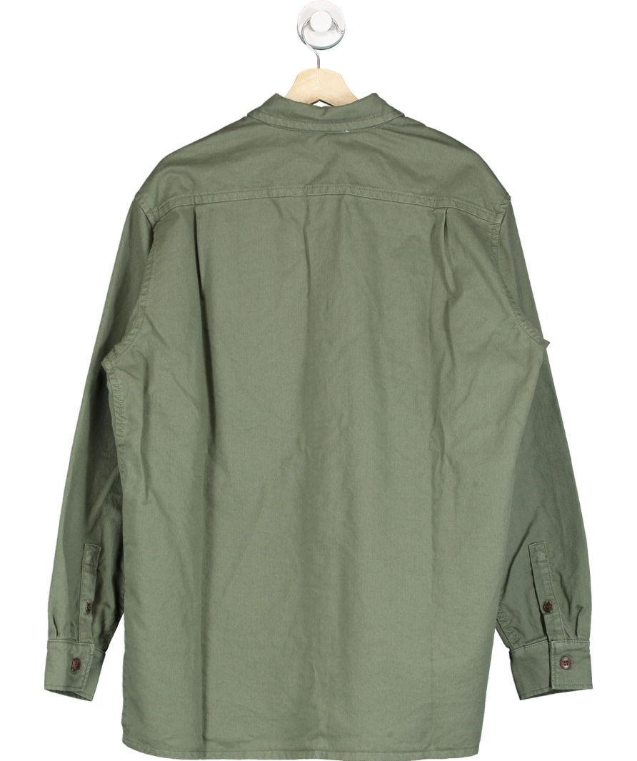 American Vintage Green Long Sleeve Cotton Shirt UK M/L