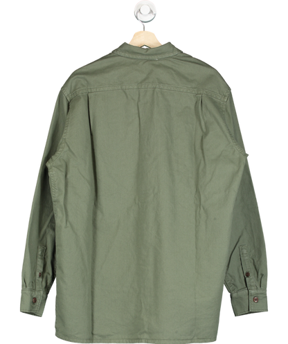 American Vintage Green Long Sleeve Cotton Shirt UK M/L