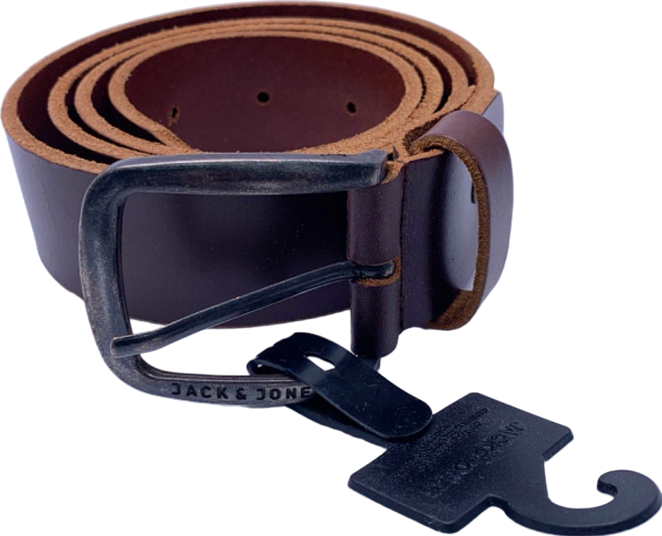 Jack & Jones Black Coffee JacPaul Leather Belt Noos US 40-42