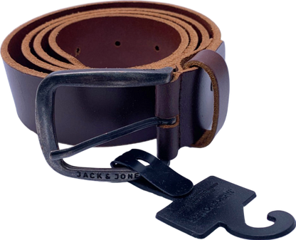 Jack & Jones Black Coffee JacPaul Leather Belt Noos US 40-42