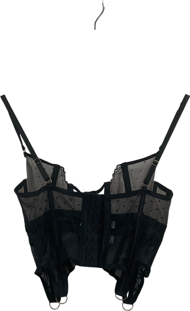 Hunkemoller Black Isabella Bustier UK S