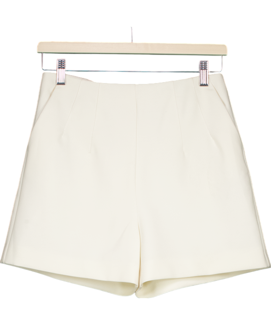 River Island Cream High Waisted Shorts UK 6