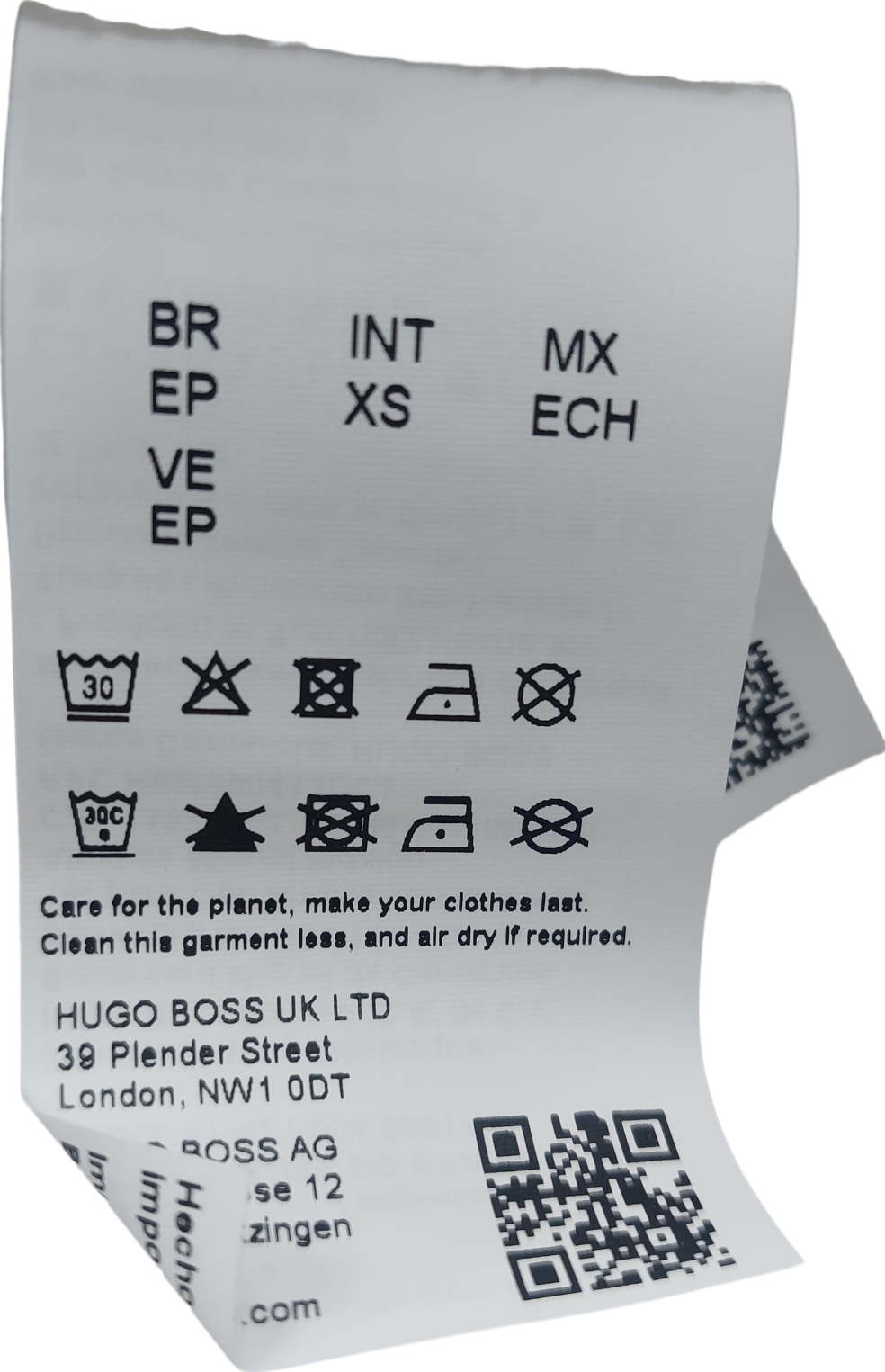 hugo boss White Ribbed Cropped Vest UK XS