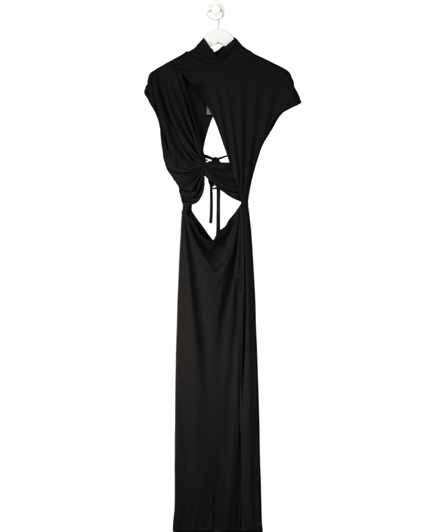 Noughts & Kisses Onia Black Cut Out Maxi Dress UK XS
