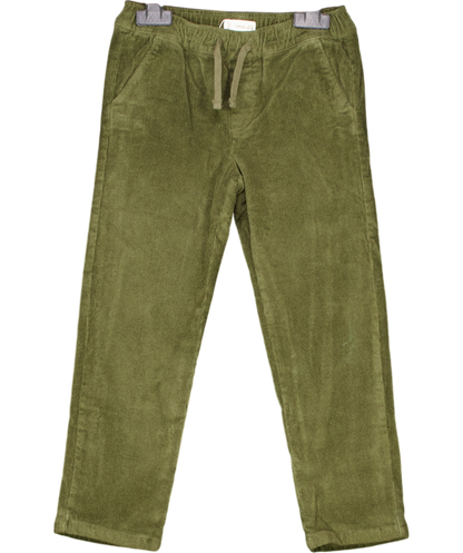 MANGO Green Lined Corduroy Trousers 4 Years