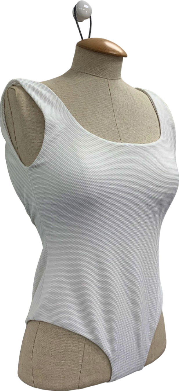 Cossie + Co White One Piece Swimsuit Size 2 UK 10