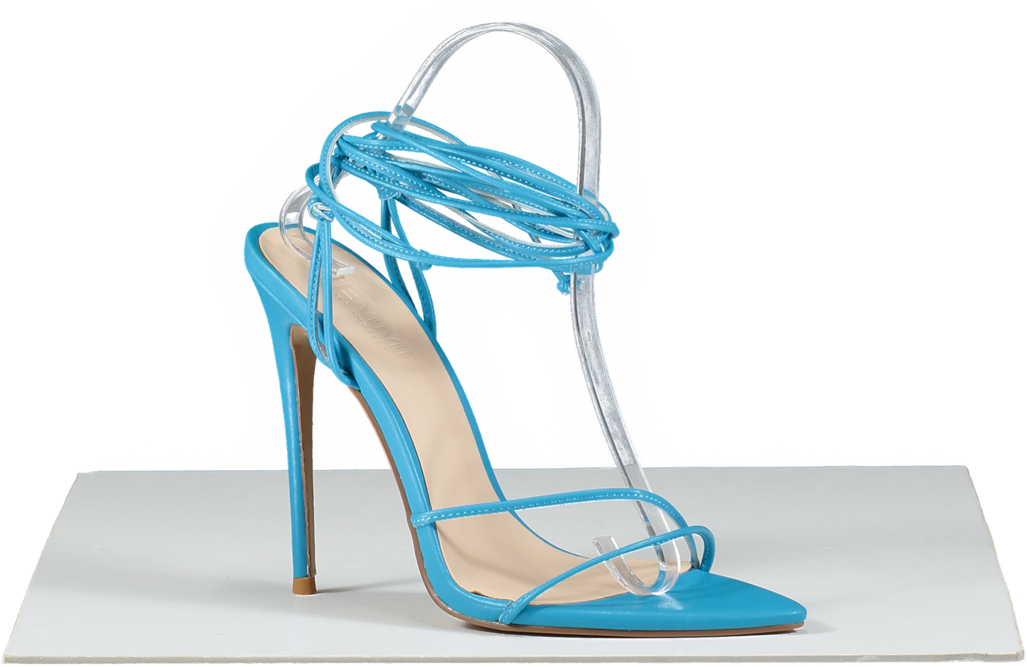 Femme Los Angeles Blue Strappy Sandals UK 6 EU 39 👠