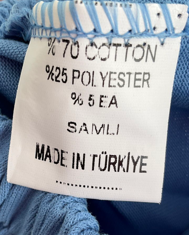 Samli London Smart Blue Collard Shirt And Short Set 18-24 Months